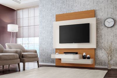 Imagen 2 del producto Panel duque 2 cajones blanco-canela