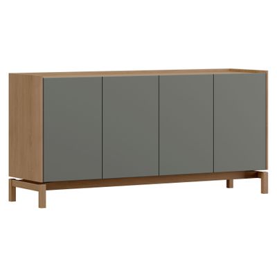 Buffet Barcelona 4p + 1c verde-roble
