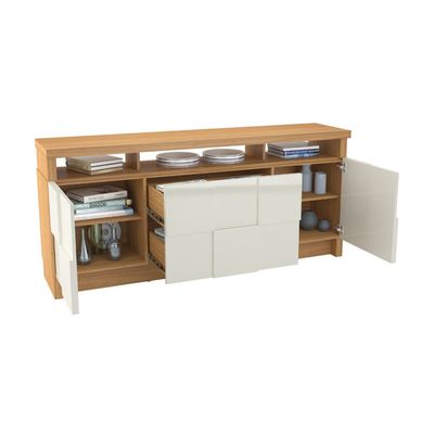 Imagen 2 del producto Arrimo dracena 2p 2c blanco - canela