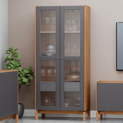 Imagen 2 del producto Vitrina Barcelona 2p + 1c grafito-roble