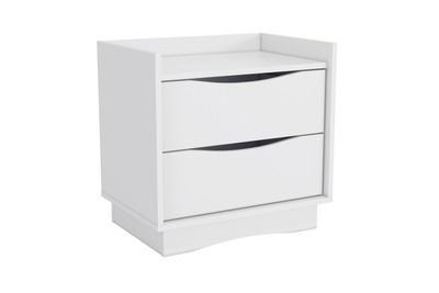 Imagen 2 del producto VELADOR JERICÓ 2 CAJONES BLANCO