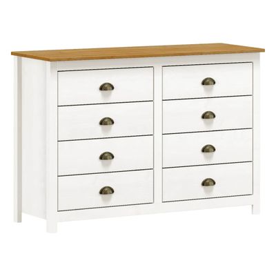 Imagen 1 del producto Cómoda Posadas 8 Cajones Blanco-Canela