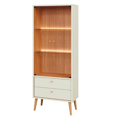 Vitrina Salvador 2 Cajones + 2 Puertas