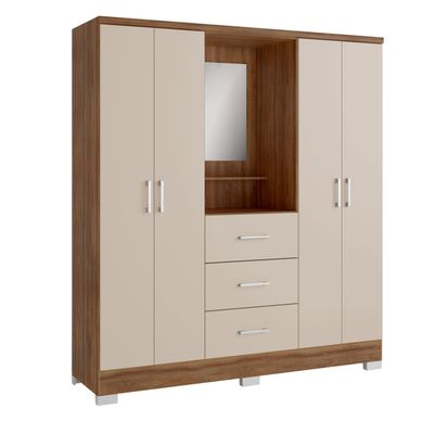 Closet 4 Puertas con Espejo Olivia