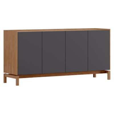 Buffet Barcelona 4p + 1c grafito-roble