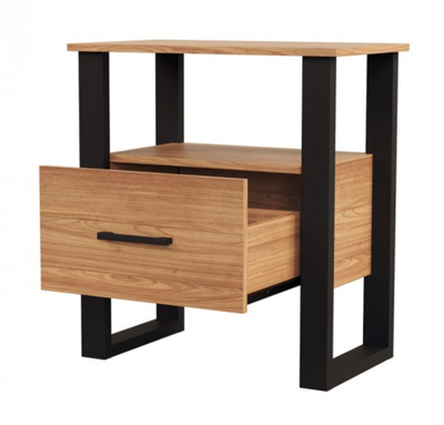 Imagen 2 del producto Velador Guayacán 1 cajón Canela- negro