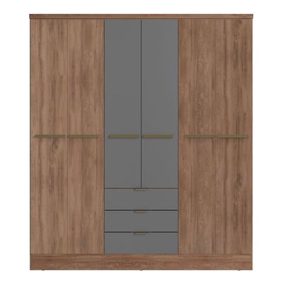 Imagen 2 del producto CLÓSET TROY 6P + 3C CANELA-TITANIO