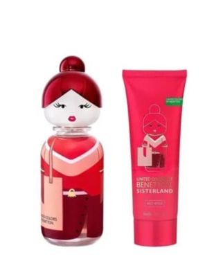 Imagen 2 del producto PERFUME BENETTON SISTERLAND RED ROSE ESTUCHE EDT 80ML+LOCION 75ML