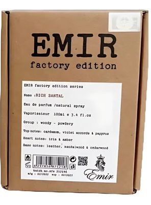 Imagen 2 del producto PERFUME  PARIS CORNER RICH SANTAL EMIR FACTORY EDITION EDP 100ML