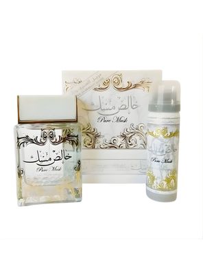 Perfume LATTAFA PURE MUSK ESTUCHE EDP 100ML + DESODORANTE 50ML
