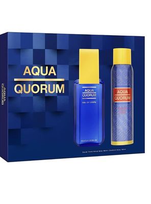 Imagen 1 del producto PERFUME  PUIG AQUA QUORUM ESTUCHE EDT 100ML+DEO 150ML