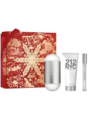 PERFUME  CAROLINA HERRERA  212 MUJER ESTUCHE EDT 100ML+10ML+LOCION 100ML