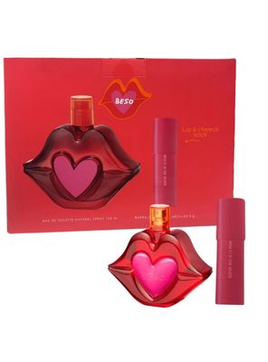 Imagen 1 del producto PERFUME AGATHA RUIZ DE LA PRADA BESO ESTUCHE EDT 100ML+BARRA DE LABIOS Y MEJILLAS 5G