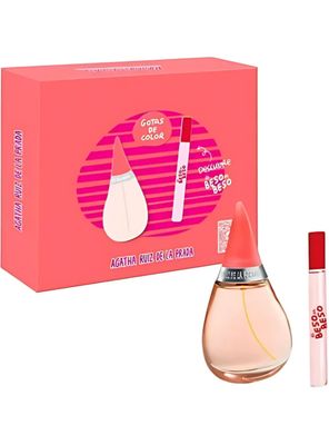 PERFUME  AGATHA RUIZ DE LA PRADA GOTAS DE COLOR ESTUCHE EDT 100ML+DE BESO EN BESO EDT 10ML