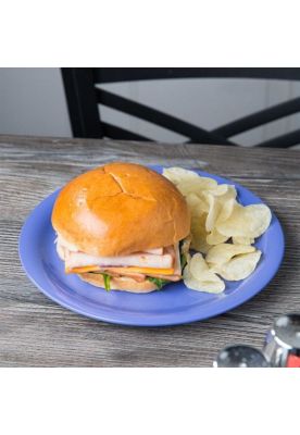 Imagen 2 del producto SET 3 PLATO MELAMINA AZUL 23 CM