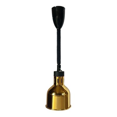 LAMPARA DECORATIVA COLOR ORO CALEFACCIONADA RETRACTIL 250 W