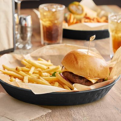 Imagen 2 del producto CANASTILLO REDONDO POLIPROPILENO NEGRO 30.5XH4.5 CM