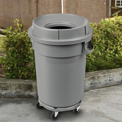 Imagen 2 del producto BASURERO PLAT/MOVIL RDO. 100 LT C/TAPA EMBUDO. MOD. AF385/GY