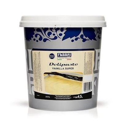 PASTA CONCETRADA VAINILLA SÚPER CON COLOR X 4.5 KG FABBRI