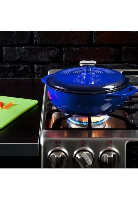 Imagen 2 del producto OLLA HIERRO FUNDIDO AZUL 30 X 9 CM