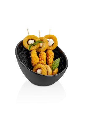 Imagen 2 del producto BOWL MELAMINA BORDE CASCADA NEGRO 16 X 16.5 CM LINEA TILDA