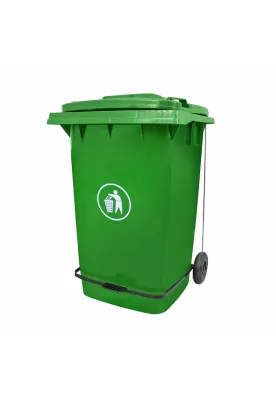 CONTENEDOR 360 LITROS CON PEDAL COLOR VERDE