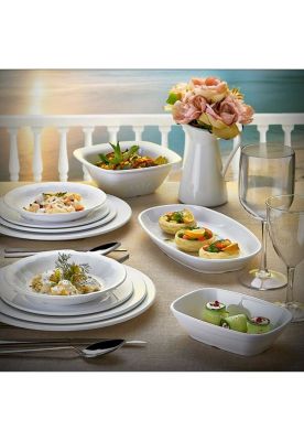 Imagen 2 del producto SET DE 4 PLATO LEGUMBRES PROFUNDO PC BLANCO 19 CM