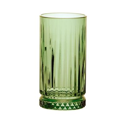 SET DE 4 VASOS REFRESCO ALTO 435 CC VERDE LINEA ELYSIA