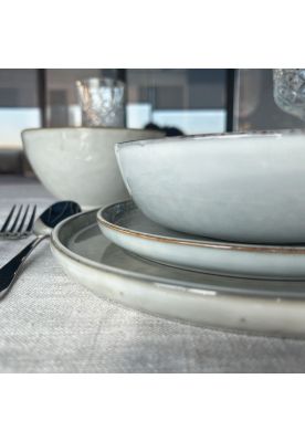 Imagen 2 del producto Set Vajilla 24 Piezas Cerámica Gris Linea Oslo