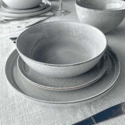 Imagen 2 del producto SET 6 BOWL REDONDO CERAMICA 19.5X5.7 CM GRIS LINEA OSLO