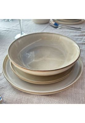 Imagen 2 del producto Set Vajilla 24 Piezas Cerámica Beige Linea Oslo