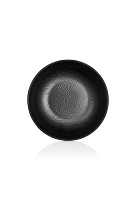 PLATO HONDO MELAMINA NEGRA 23 CM LINEA TILDA