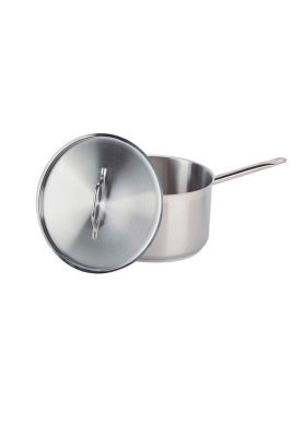 CAZO ALTO ACERO. INOX C/TAPA Y FONDO DIFUSOR 13 lts