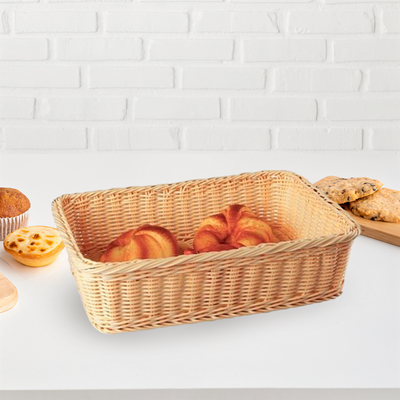 Imagen 2 del producto PANERA RATTAN HEAVY DUTY RECTANGULAR 38X28X9 CM