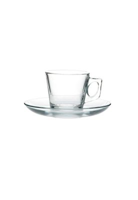 Imagen 1 del producto Set De 6 Taza Cafe Vidrio Lisa 80 Ml. Mod. Vela