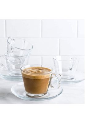 Imagen 2 del producto Set De 6 Taza Cafe Vidrio Lisa 80 Ml. Mod. Vela