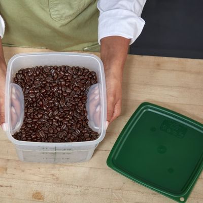 Imagen 2 del producto TAPA VERDE RECIPIENTES POLICARBONATO GRADUADOS 2 Y 4 LITROS