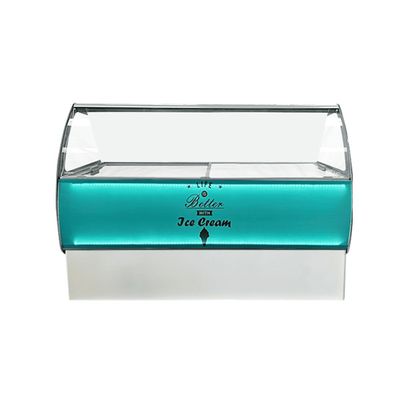 VITRINA DE HELADOS 10 CUBETAS MODELO ELEGANTE 46 CRYSTAL