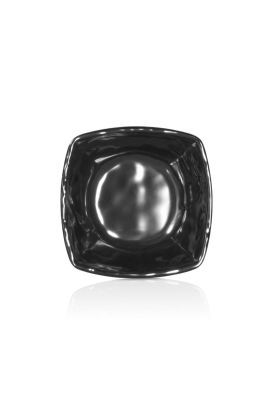 SET DE 6 BOWLS DE MELAMINA CUADRADO NEGRA 12.5 X 12.5 CM LIN