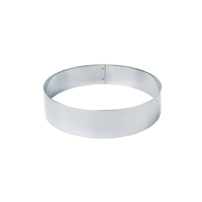 MOLDE REDONDO ACERO INOX MEDIDA 12 X 4.5 X 1 MM