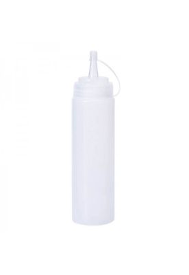 SET DE 2 BOTELLAS DISPENSADORAS SALSA GRADUADA TRANSPARENTE 600ML