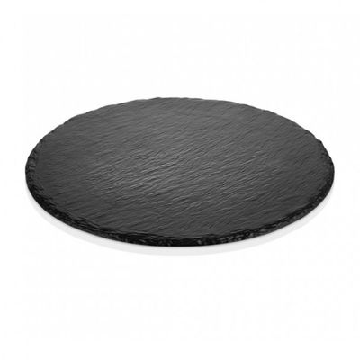 TABLA PIZZA MELAMINA REDONDA 35 CM NEGRA