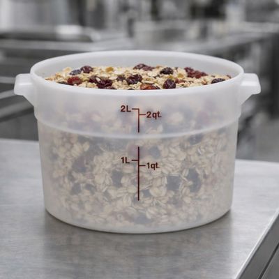 Imagen 2 del producto RECIPIENTE REDONDO TRANSLUCIDO 1.9 LT