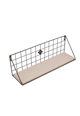 Imagen 2 del producto REPISA METALICA BASE MADERA 45x12x15 CM