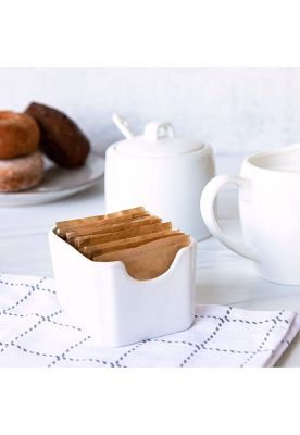 Imagen 2 del producto Set de 2 Porta Sachet Porcelana 8x6x5 Cm Linea Tower