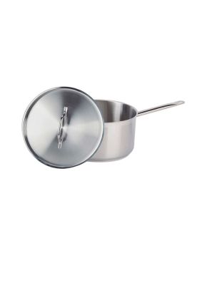 Imagen 2 del producto CAZO ALTO ACERO. INOX C/TAPA Y FONDO DIFUSOR 6 lts