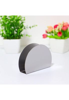 Imagen 2 del producto SERVILLETERO MEDIA LUNA ACERO INOX 17 x 10 CM.