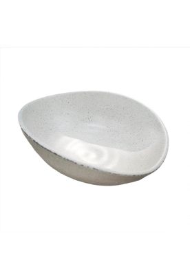 BOWL OVALADO MELAMINA GRANITO BLANCO 1100 ML