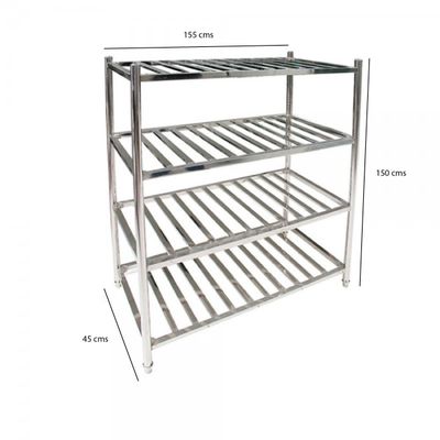 Imagen 2 del producto ESTANTERIA ACERO INOX TIPO REJILLA DE 150x45x155 cm