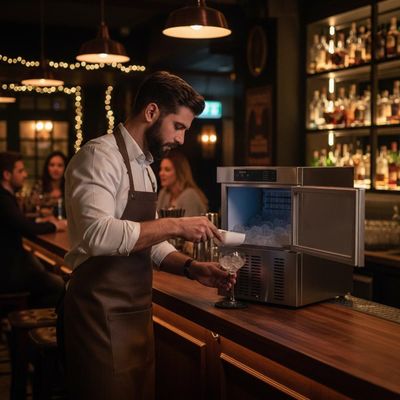 Imagen 2 del producto MAQUINA DE HIELO 25 KG CUBO 2.8 CM MODELO HB-25 OSION